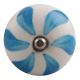 Light Blue Fan Ceramic Wine Stopper (Pack Of One Piece)